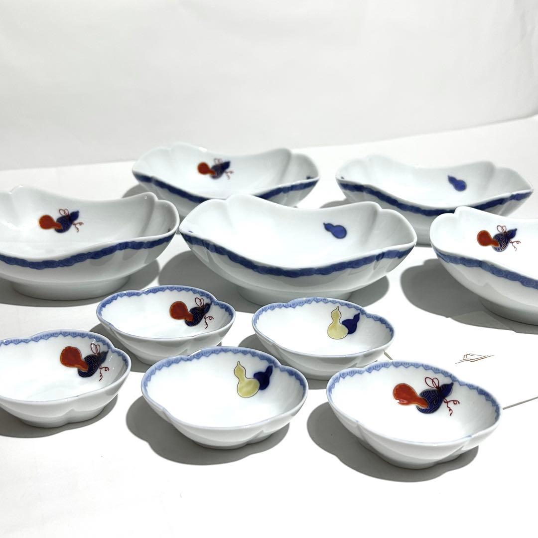 【新品・未使用品】深川製磁 百年庵 六瓢（むびょう）舟形皿 刺身皿 醤油皿