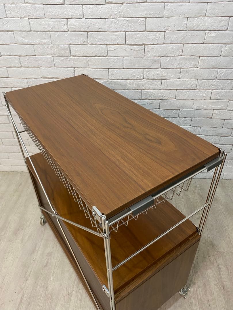 【東京都23区配送無料】無印　スチール　ユニットシェルフ　ウォルナット　棚　収納