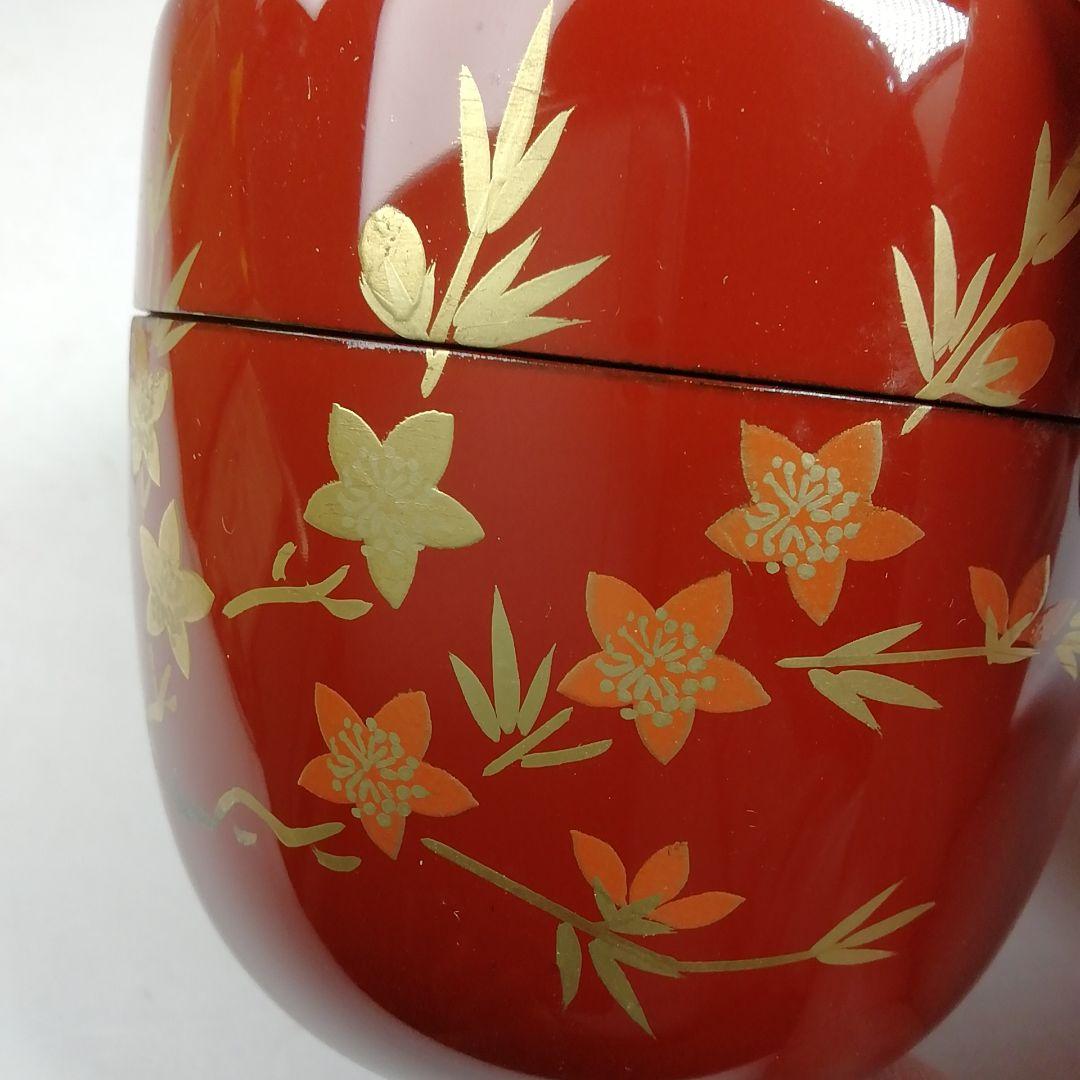 Ｗ２３７　棗　『立雛』『中棗』『和田春峰 作』　共箱　茶道具