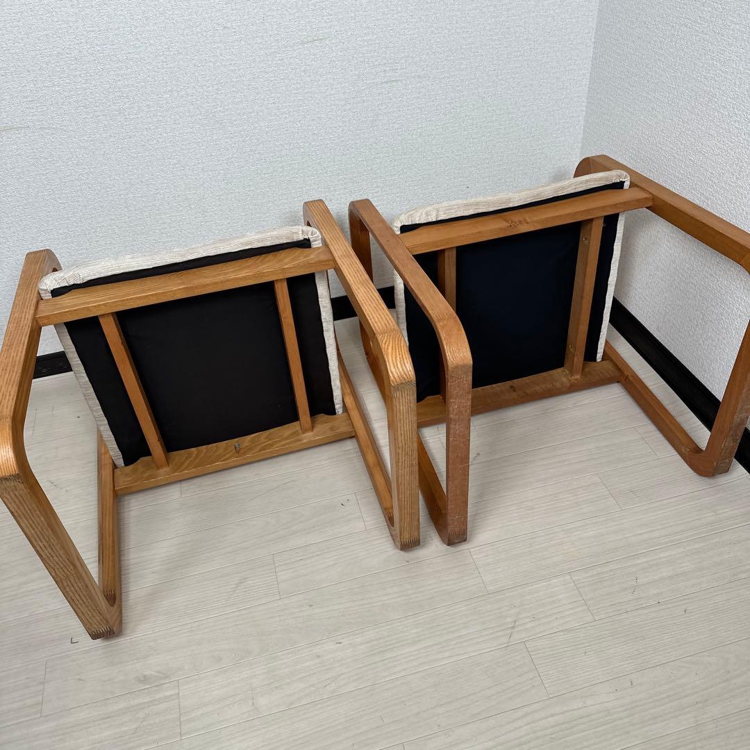 白川木工 shirakawa ダイニングチェア アームチェア 2脚セット i4※