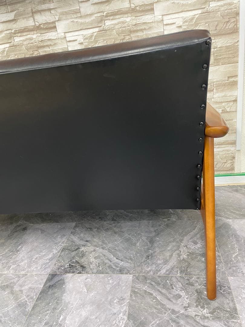 カリモク60 Ｋチェア ２シーター ブラック