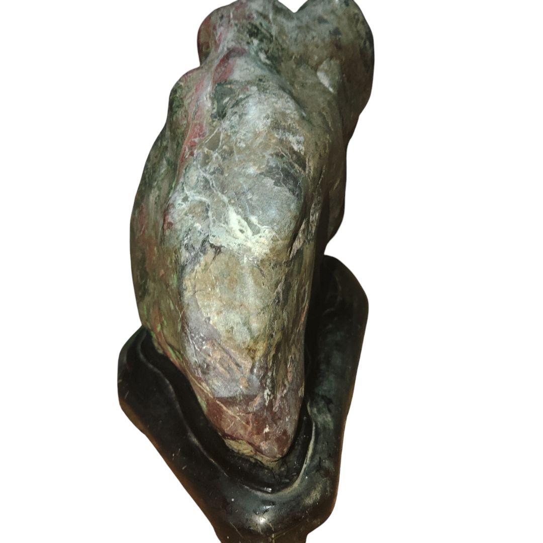 盆石　水石　五色石　赤玉　鑑賞石　20kg