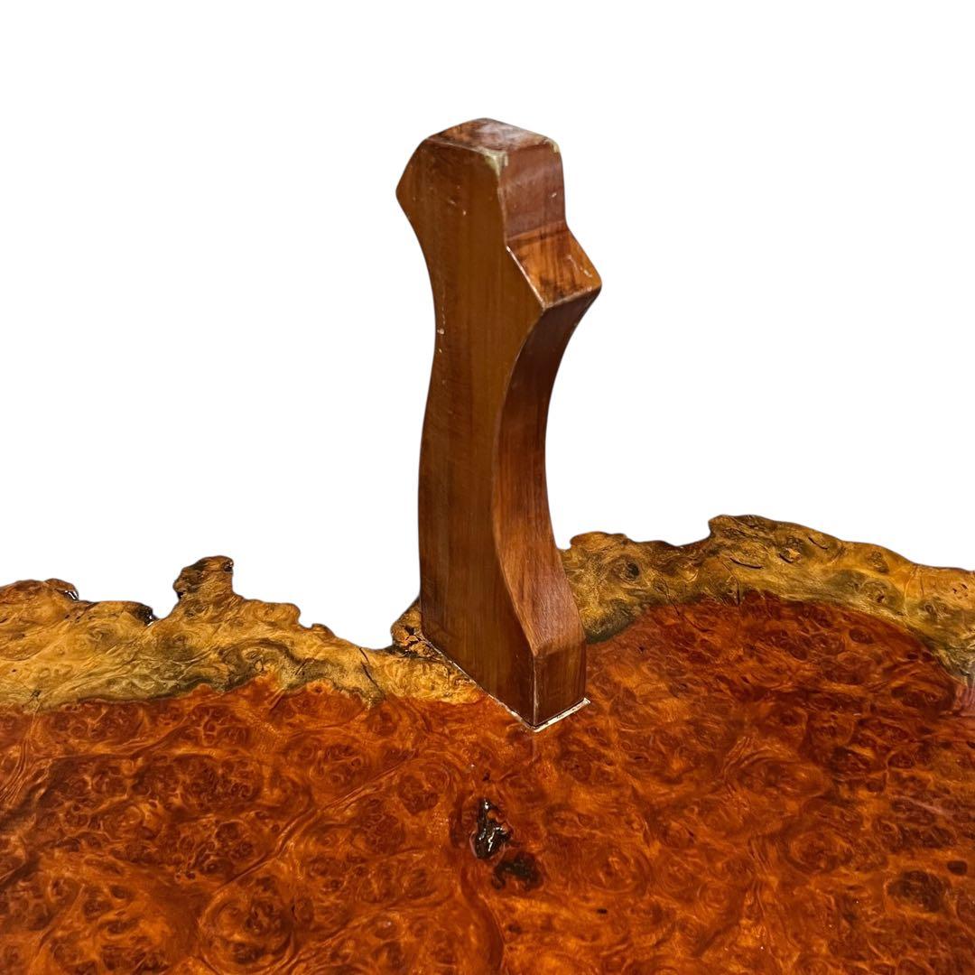 天然木　花梨　一枚板　輪切　瘤　瘤杢　玉杢 総無垢　花台　座卓　ローテーブル