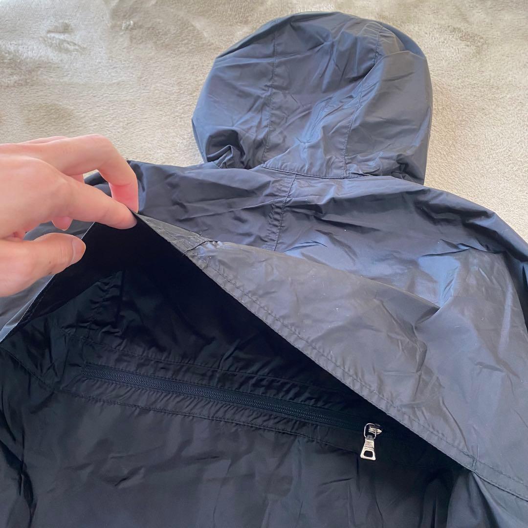 【美品】PRADA プラダ フーデッドナイロンジャケット ポケッタブル 収納可能