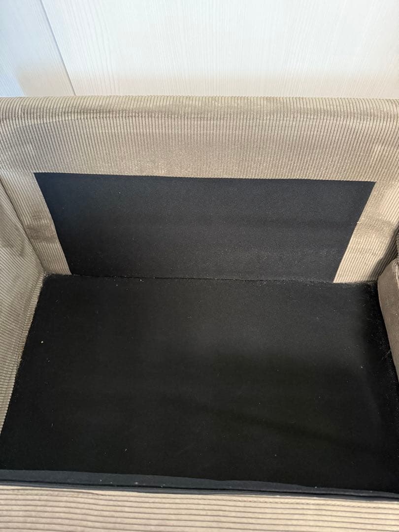 【AT】【美品】クラッシュゲート3人掛けソファ ジャガードスツール付き