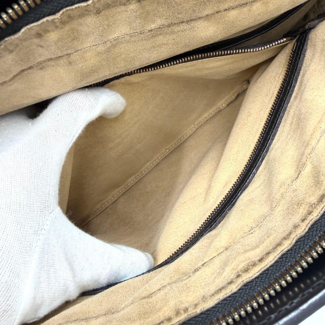 【良品】ガンゾ ブリーフケース ビジネス GUD ブライドルレザー ブラック