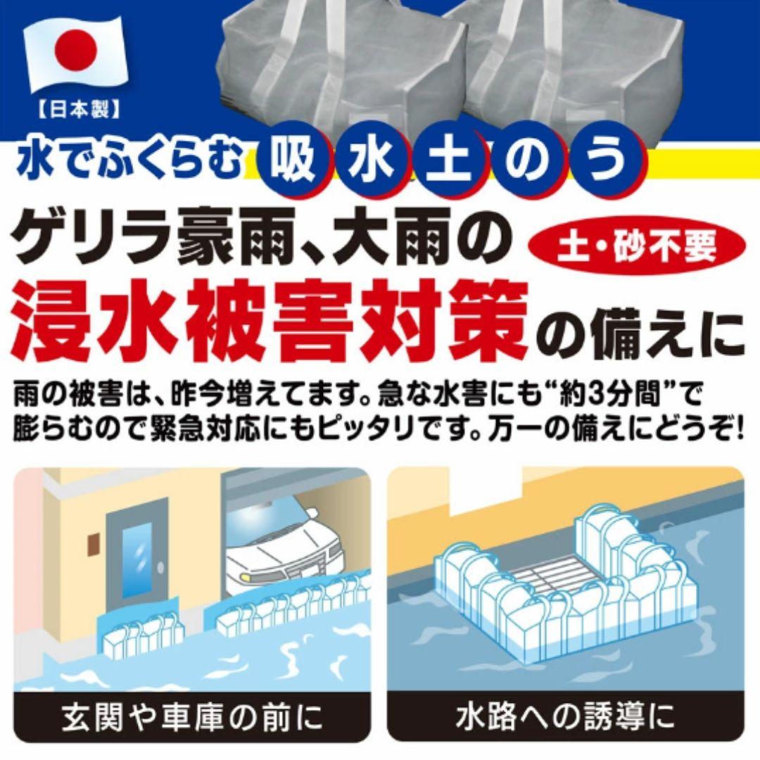 給水土のう　水　3袋入×12袋セット　浸水対策