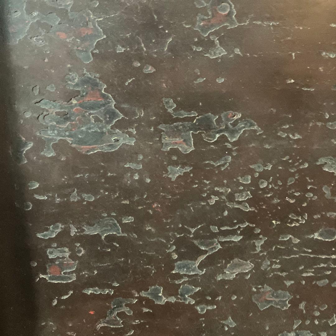 古民芸　盆　朱塗　〜明治時代頃　根来　矢部盆　讃岐盆　根来盆　骨董品.酒器盆.