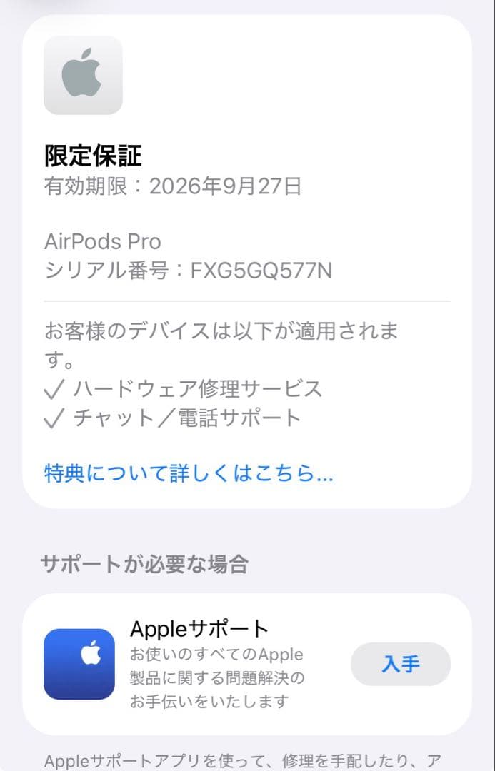 動作確認のみ AirPods Pro (第2世代) 送料無料