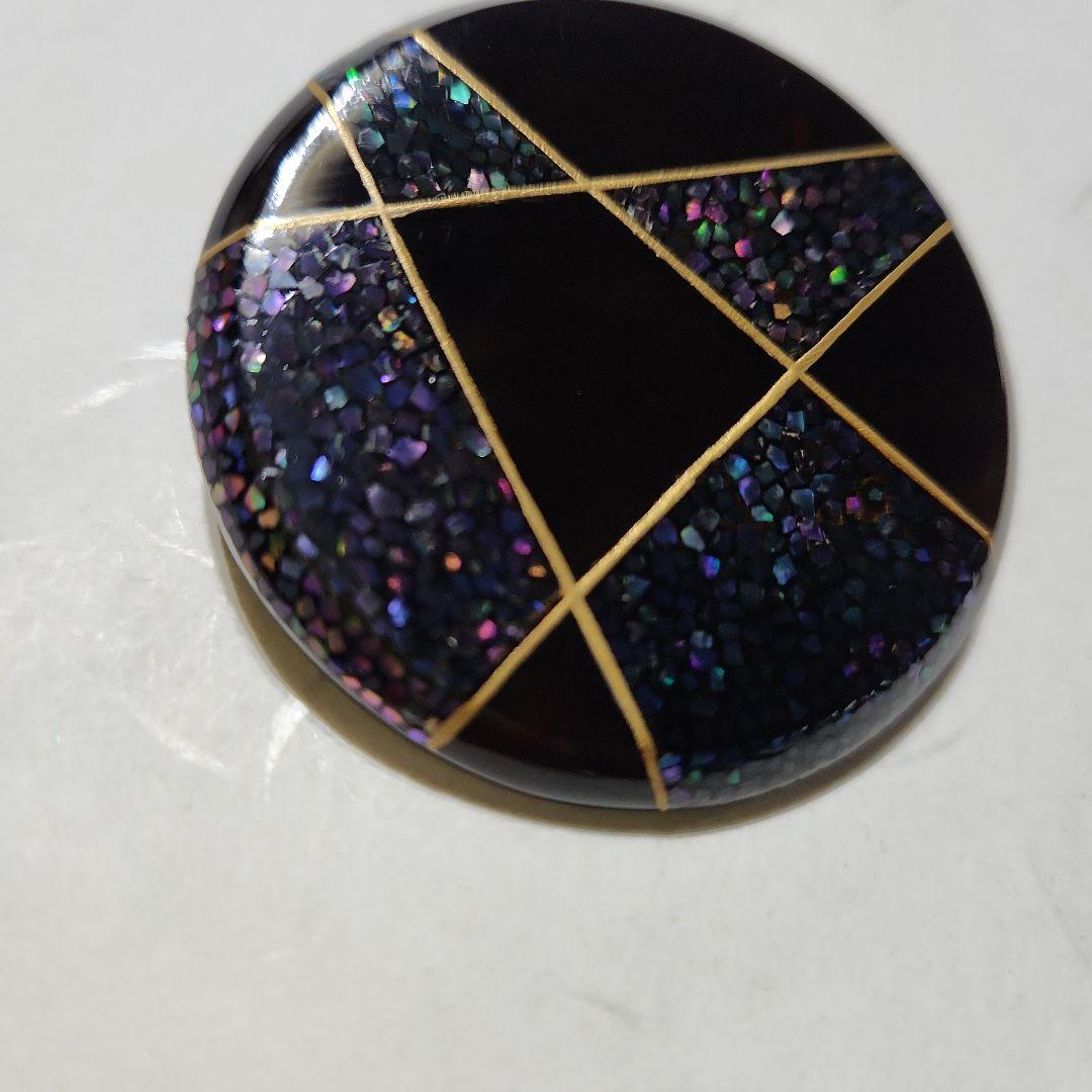 ★専用★鼈甲蒔絵付きペンダント、ブローチK18金線入り