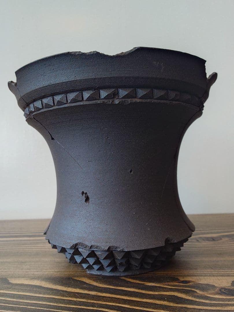 【未使用】 吉光窯 kikko 「Broken Studs FA」スタッズ 鉢