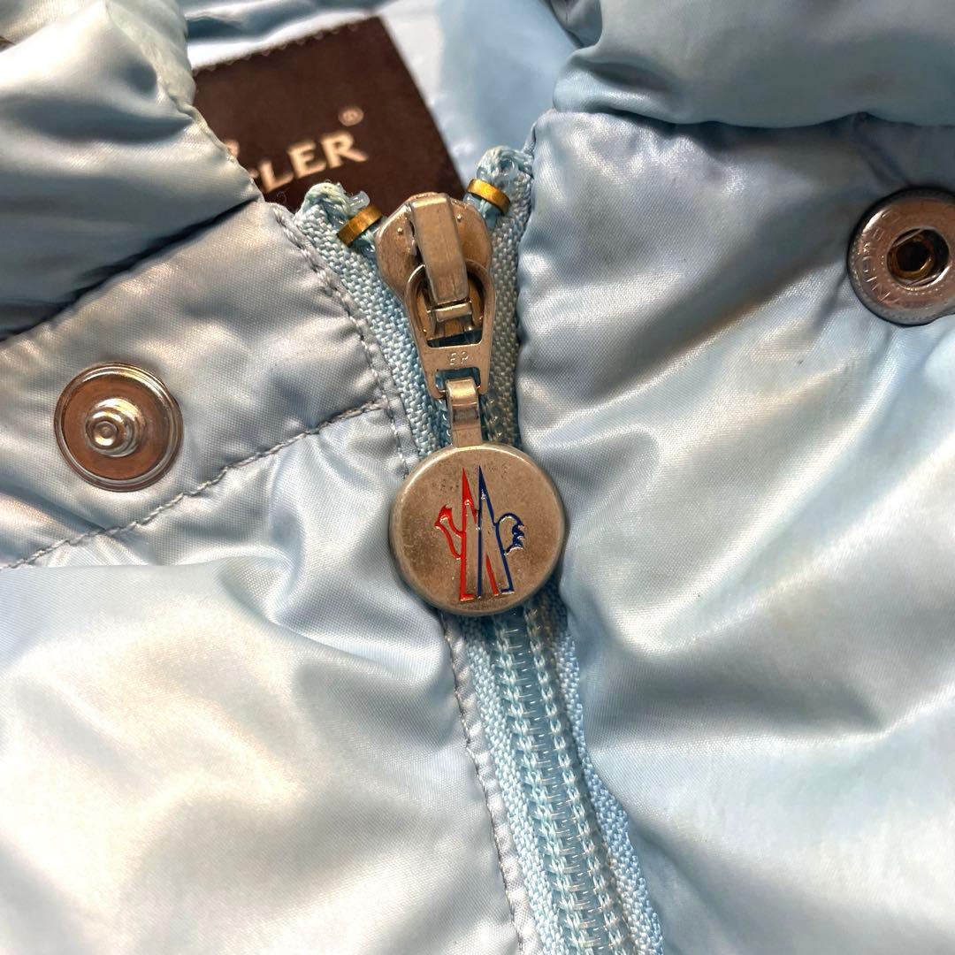 MONCLER モンクレール 2WAY ダウンジャケット ブルー 袖着脱可能