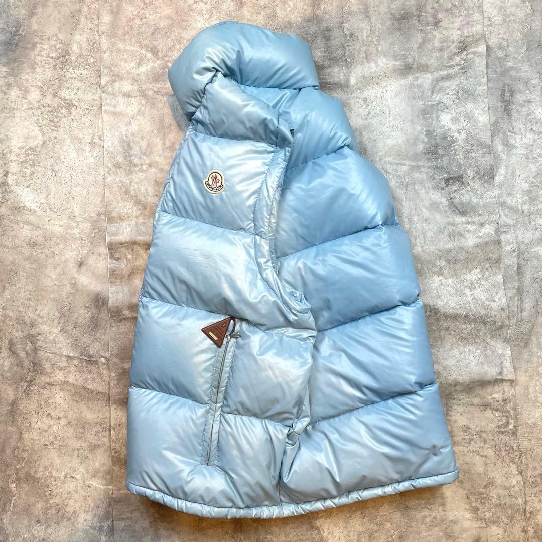 MONCLER モンクレール 2WAY ダウンジャケット ブルー 袖着脱可能