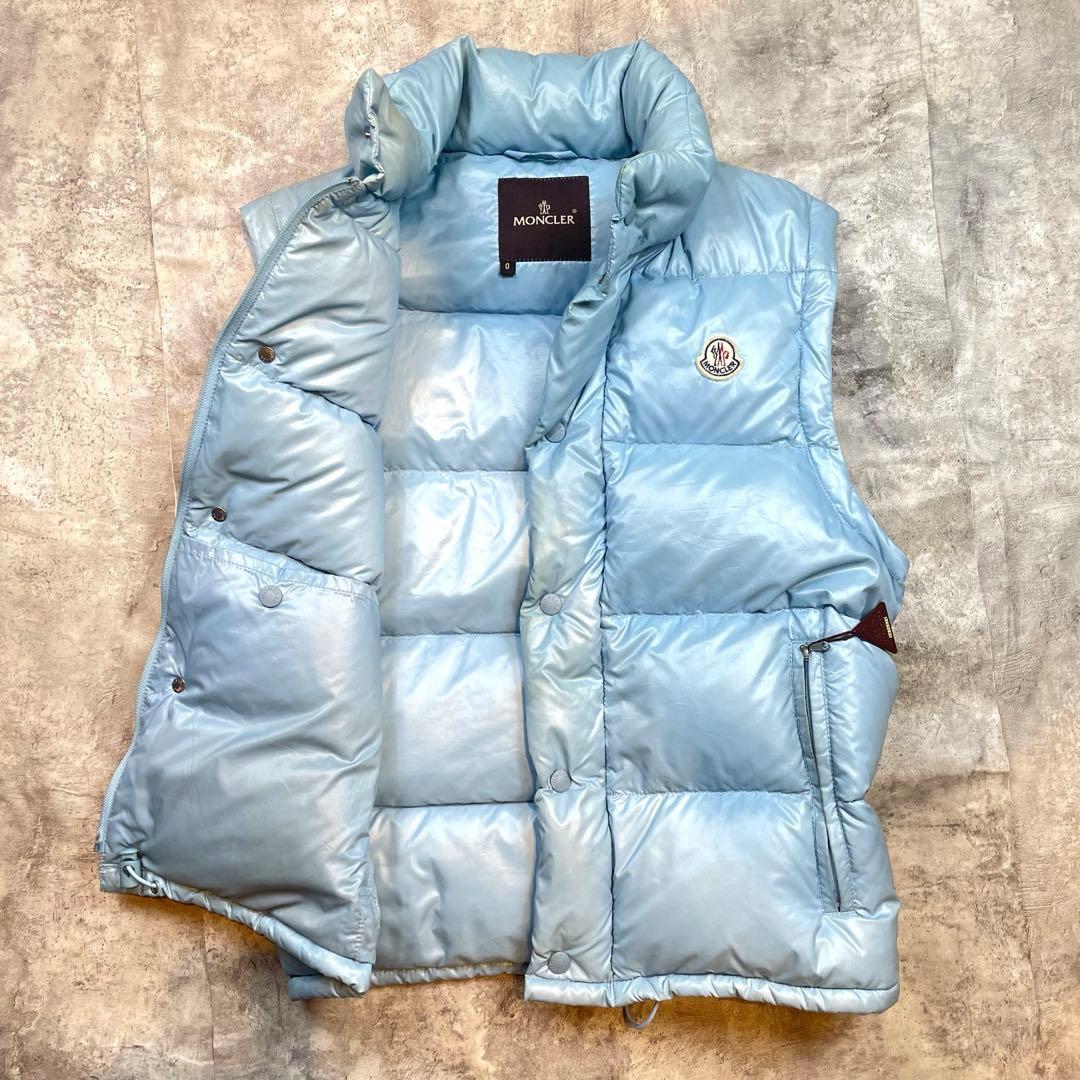 MONCLER モンクレール 2WAY ダウンジャケット ブルー 袖着脱可能