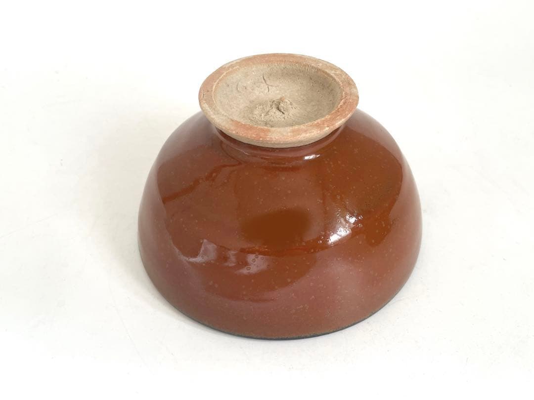 陶芸家　小山冨士夫　小山富士夫　古山子　柿釉　茶碗　茶碗　茶盌　抹茶碗　共箱