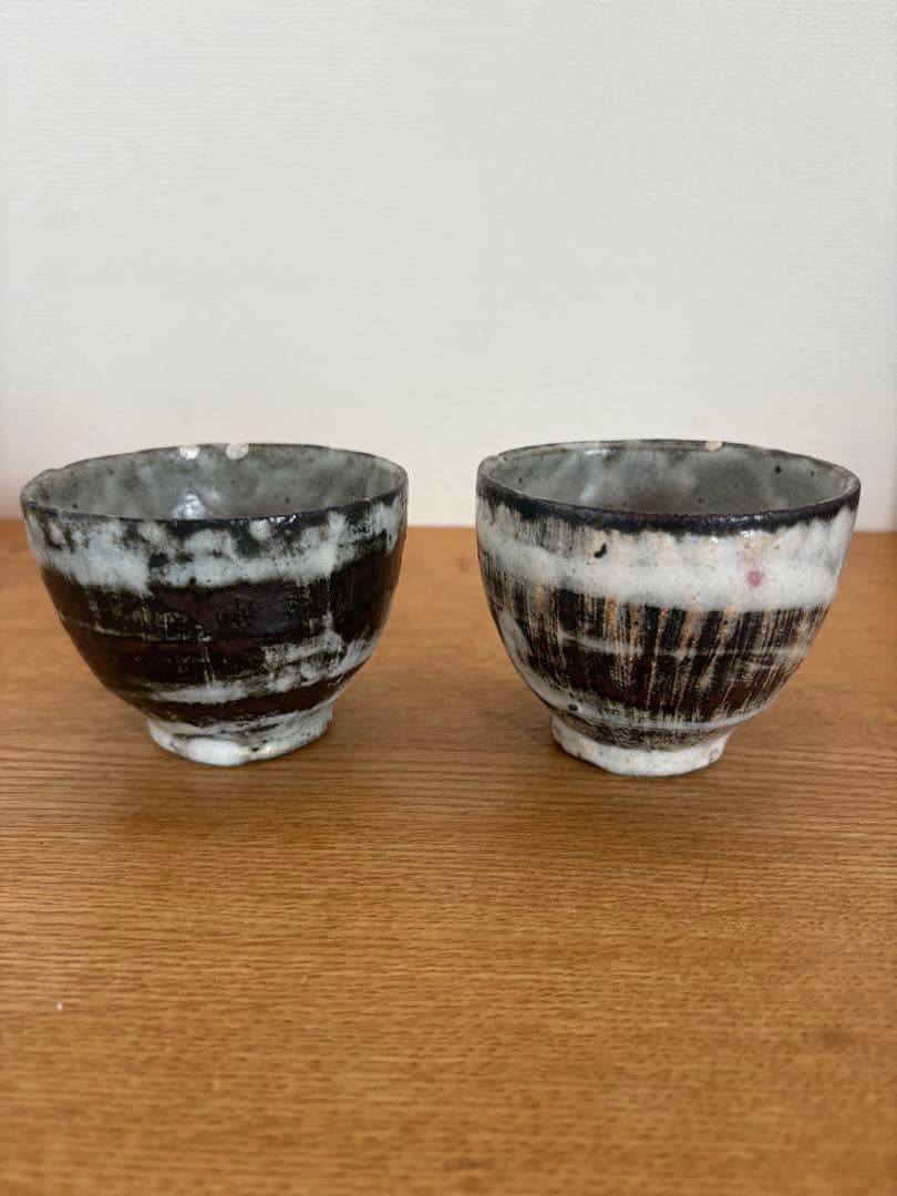 小野哲平さん　小皿2枚　カップ2客　銀継