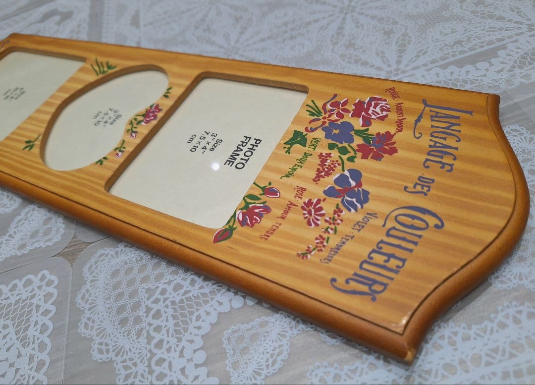 ヴィンテージ カントリー フォトフレーム フラワー ハート y2k 平成レトロ