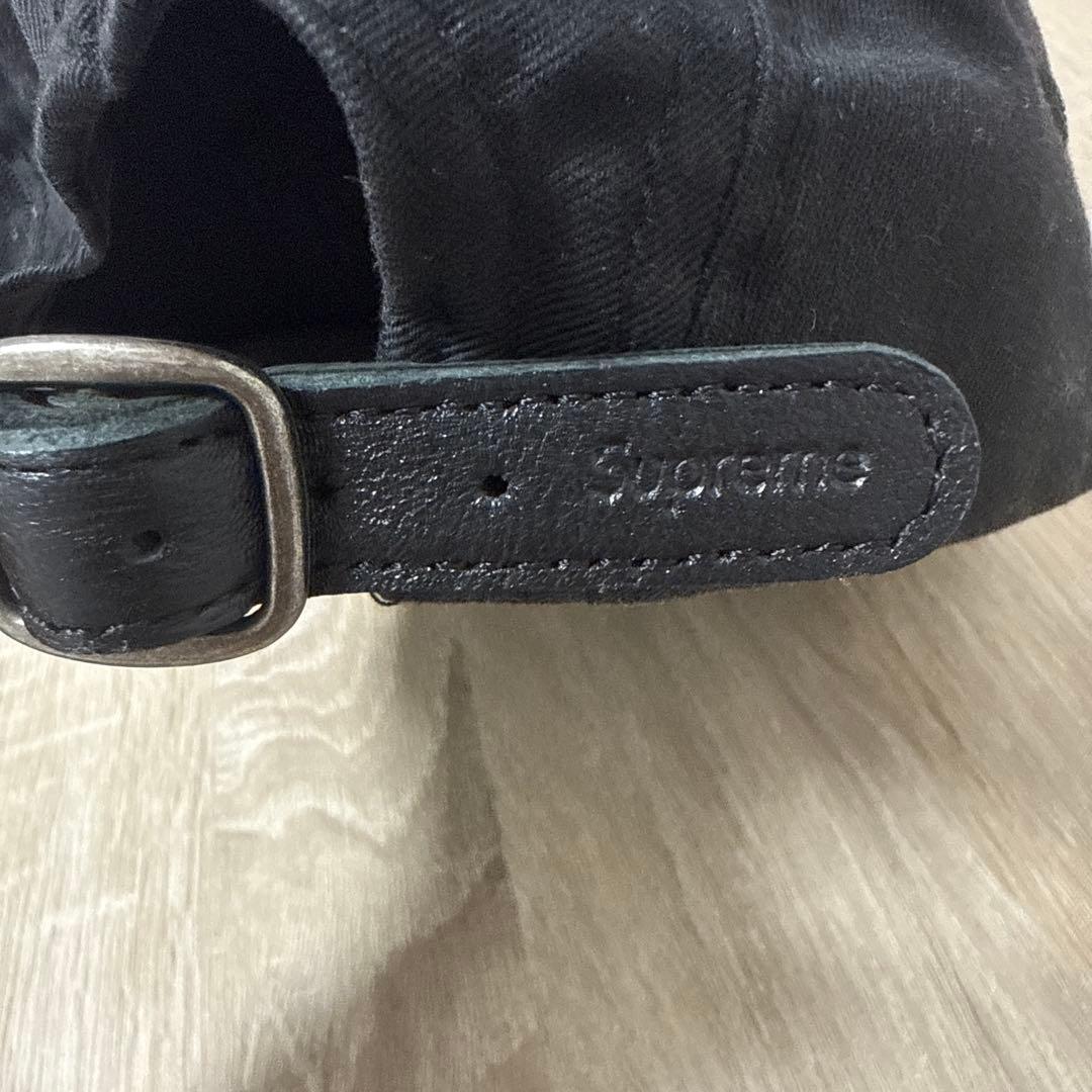 Supreme／WashedChinoTwillCampCap ブラック