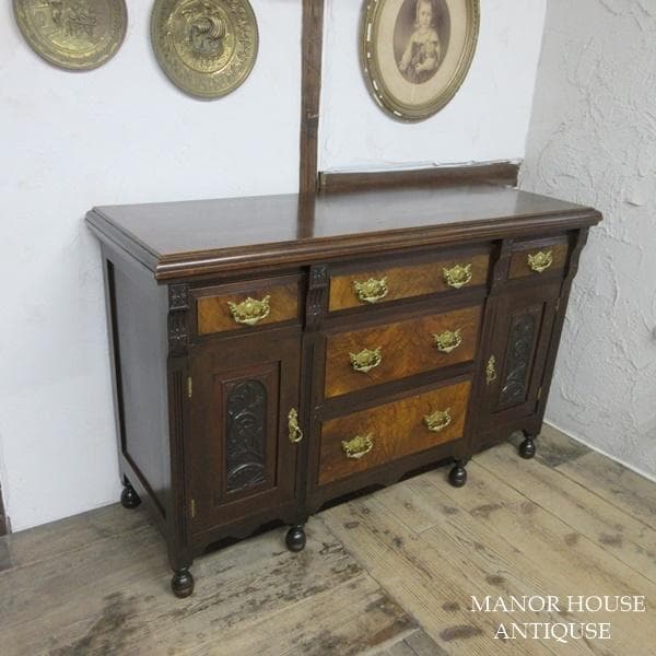 イギリス アンティーク 家具 サイドボード キャビネット 什器 英国 6967c