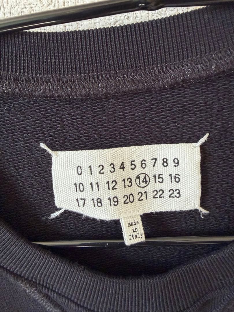 マルジェラ　スウェット　44サイズ　エルボーパッチ