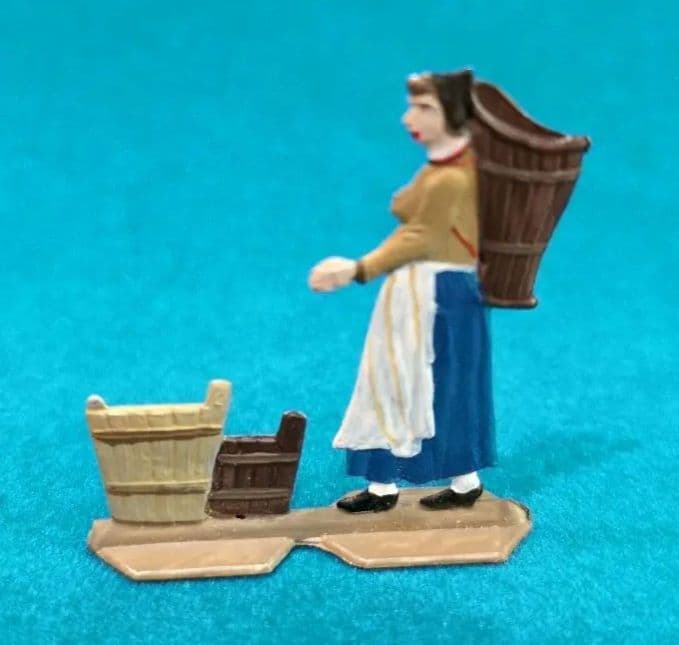 希少 ドイツ製 ビンテージ 錫製 フギュア 手彩色 ８体 セット シラ一社