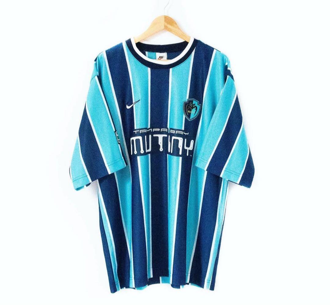 90s MLS NIKE ストライプ タンパベイ ミューティニー　ユニフォーム