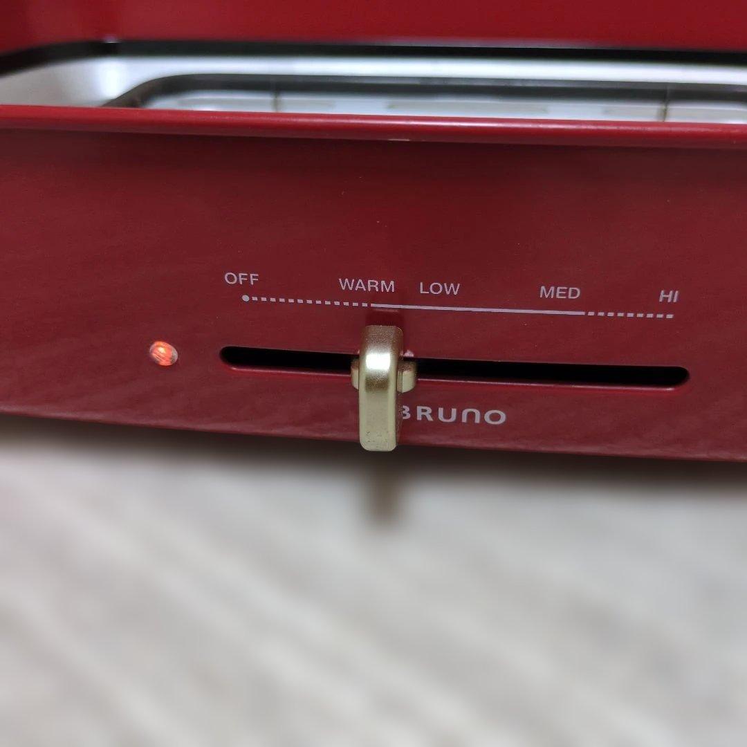 【美品】BRUNO ホットプレート グランデサイズ レッド