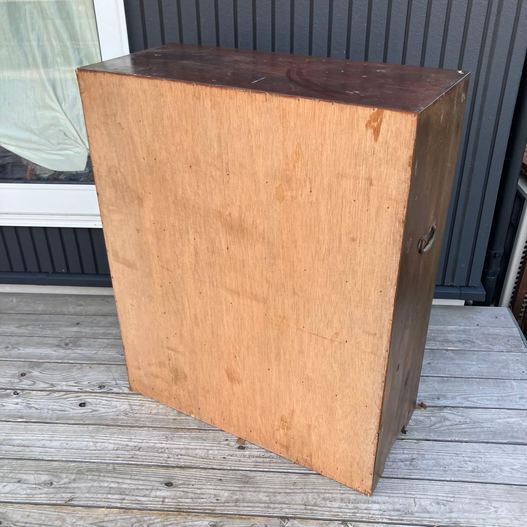 昭和レトロ 古家具 木製収納棚 下駄箱 シューズラック サイドボード 古道具箪笥