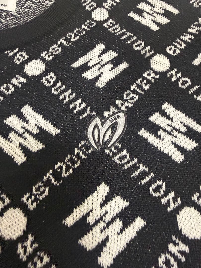 マスターバニーエディション　クルーネックニット Mロゴモノグラム柄　6