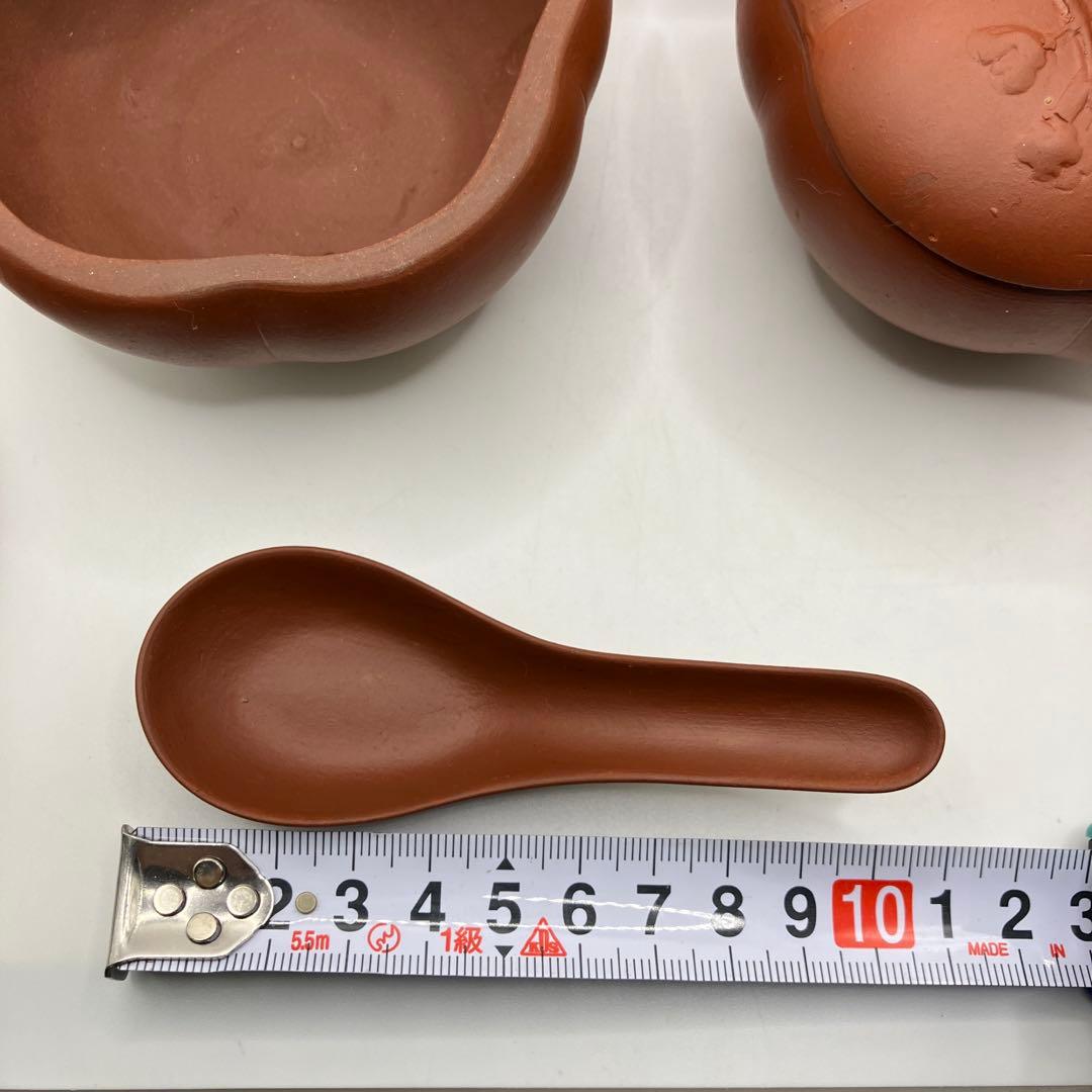 鴨　耐熱土器　朱泥　茶碗蒸し　蓋付小鉢　業務用　小鉢　六客