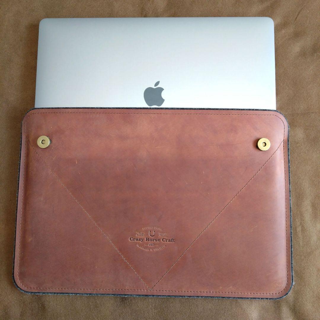 【ほぼ未使用】本革 Crazy Horse Craft ノートPCケース
