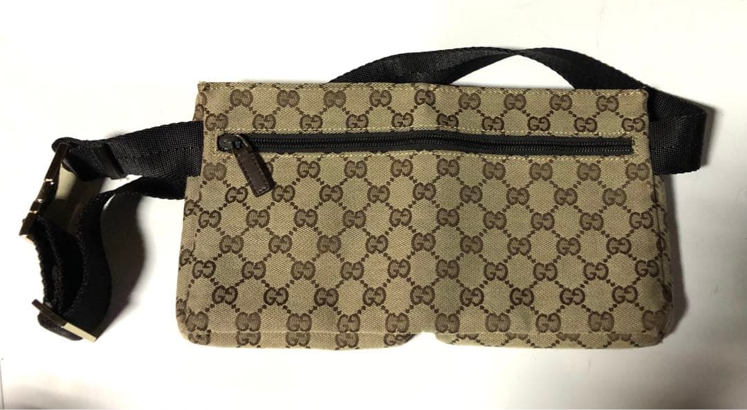 美品未使用GUCCI ☆GGシマレーザーパターン ☆ウエストポーチ