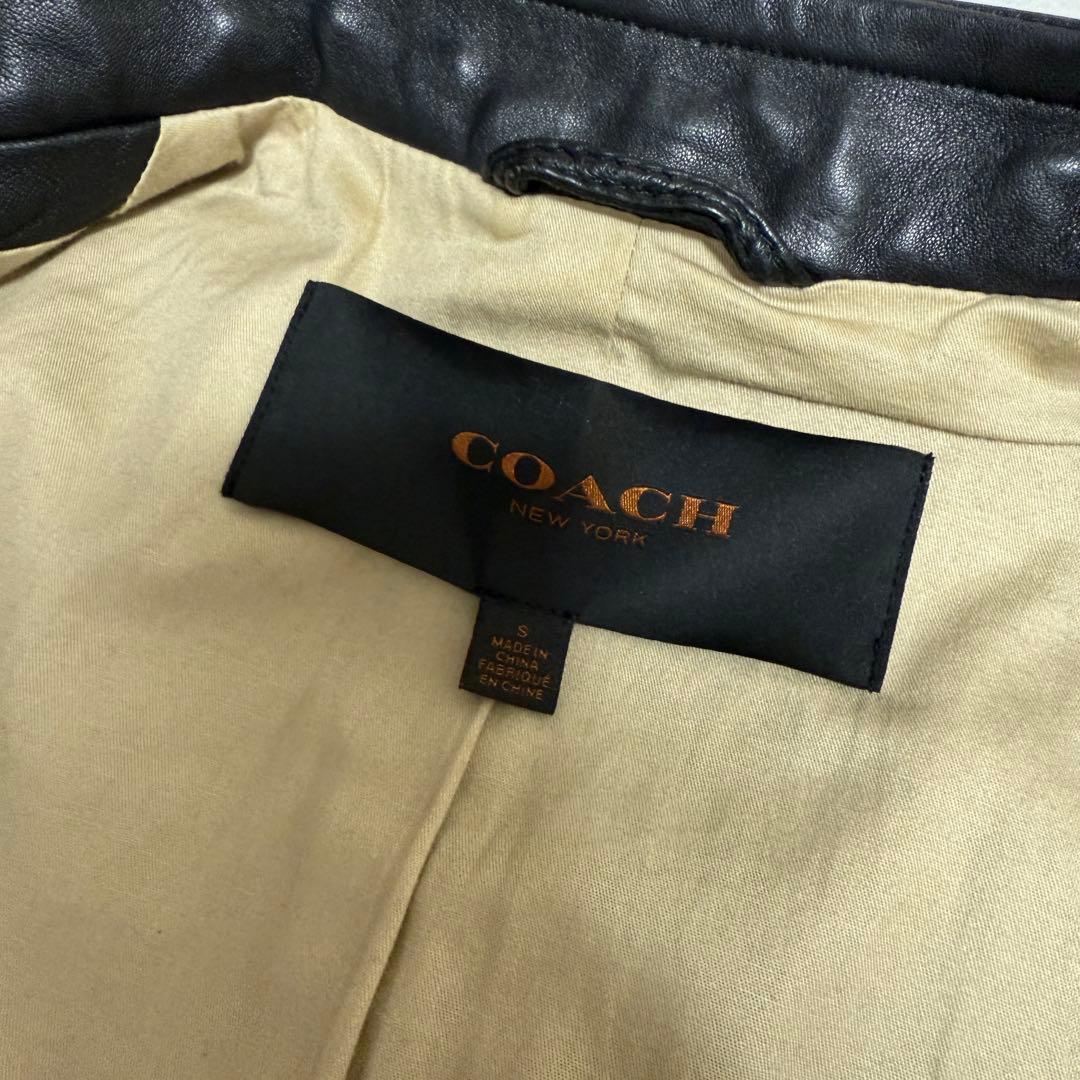 ◆COACH◆上質 レザージャケットS 7〜9号