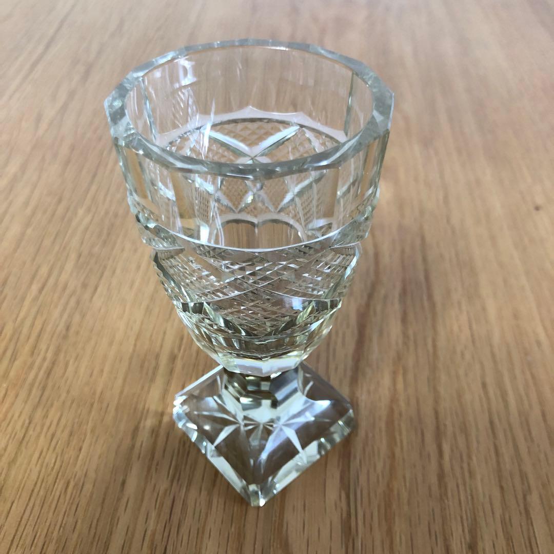 復刻薩摩切子脚付杯　カメイガラス　サントリー美術館協力