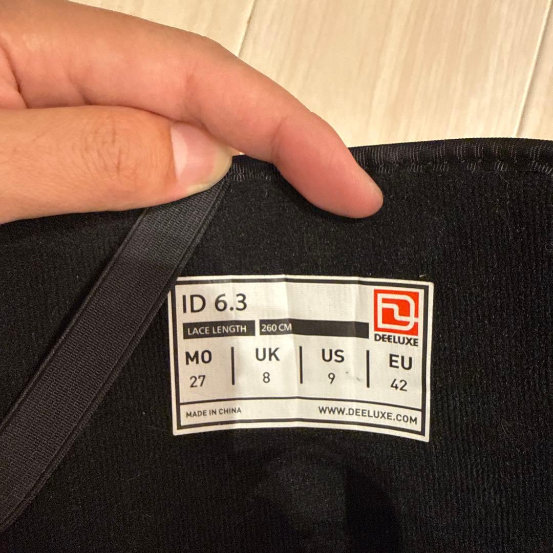 【美品】DEELUXE ID 6.3 スノーボードブーツ 27cm ブラック