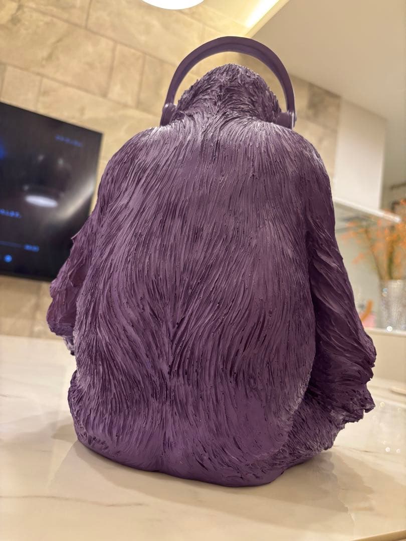 木彫チンパンジー置物