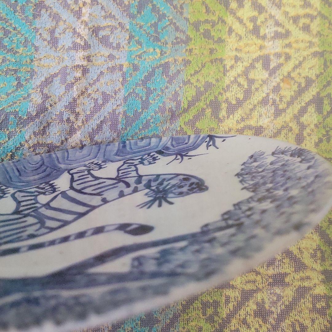 新品　未使用　カズコロッシュ　皿　虎　松　陶器　オンリーワン