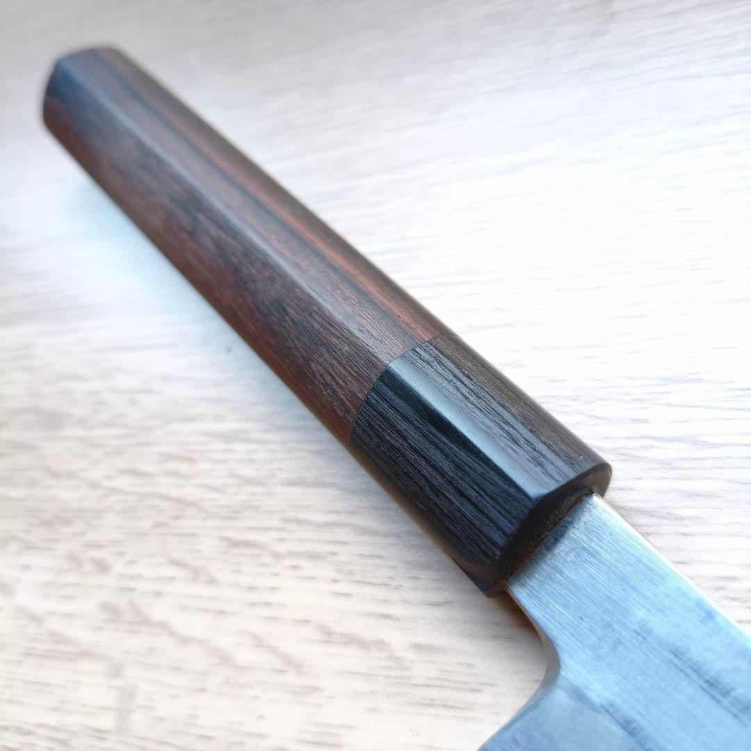 本種 実 切付柳刃 刀型 剣型 磨き 包丁