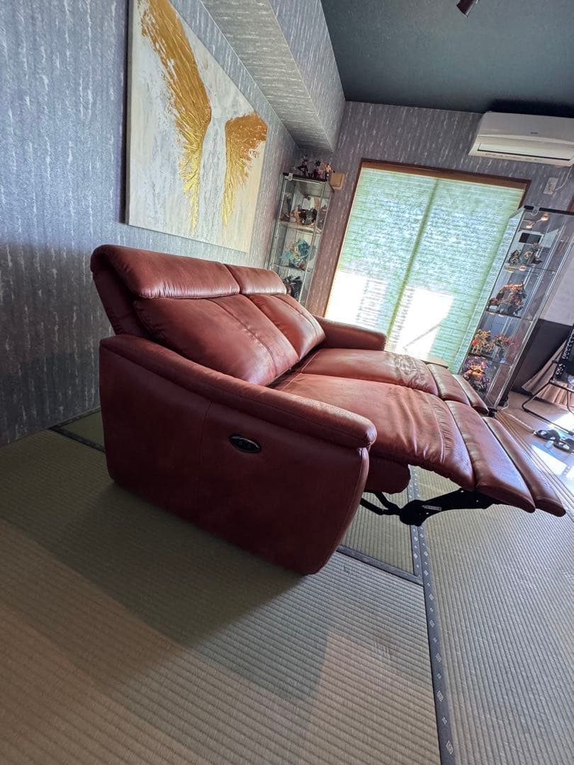 東京インテリア 電動リクライニング2人掛けソファ