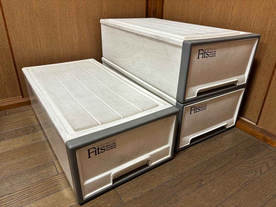 Fits 収納ケース ホワイト 3段セット