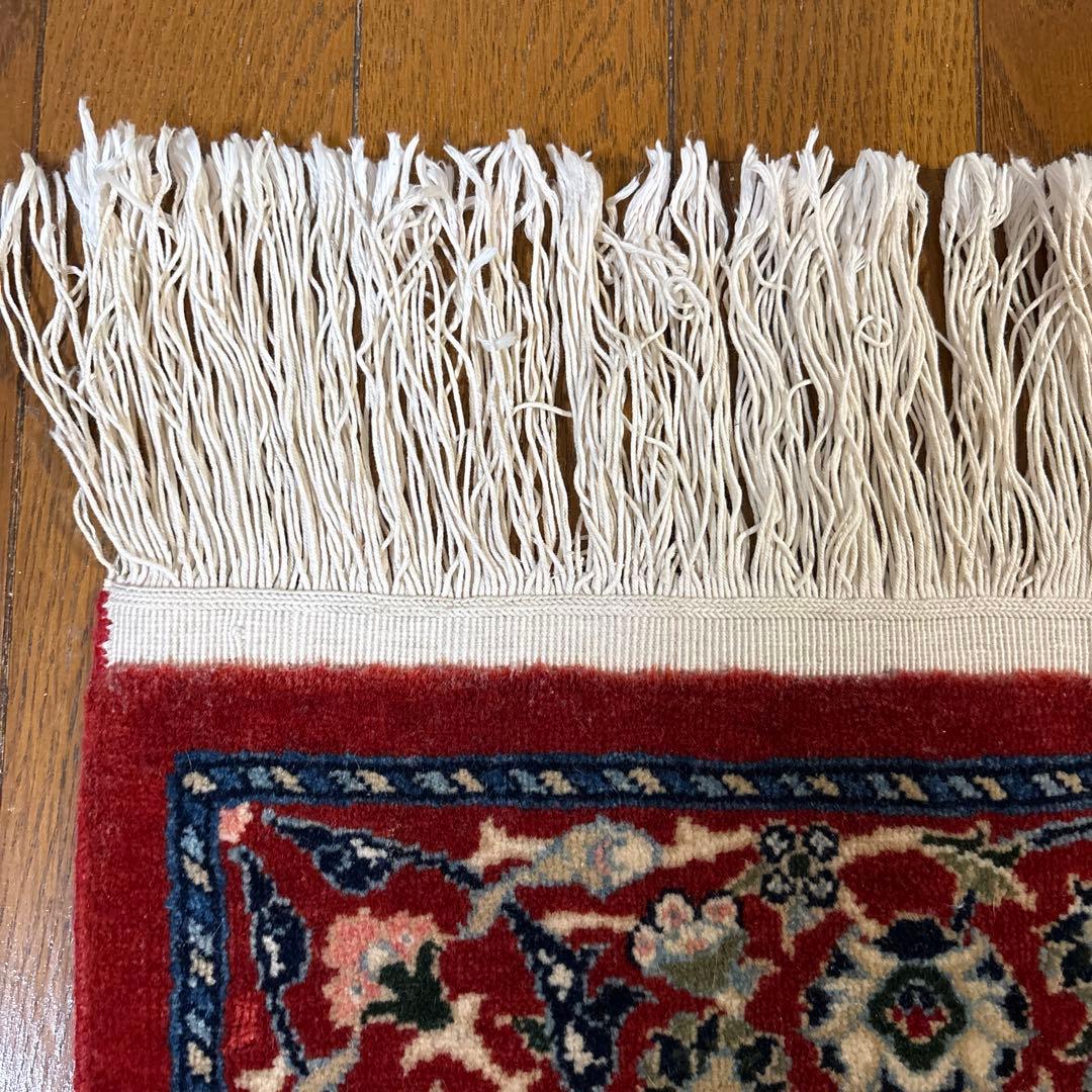 HEREKE トルコ　ヘレケ絨毯 羊毛×綿　認定証有り　カーペット　赤　青　緑