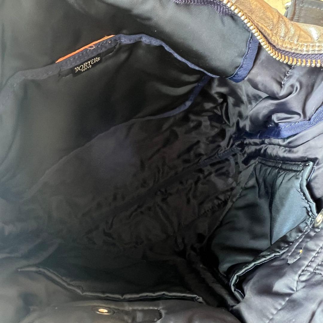 【PORTER×プティローブノアー】シルバー　箔　ヘルメットバッグ　ポーター