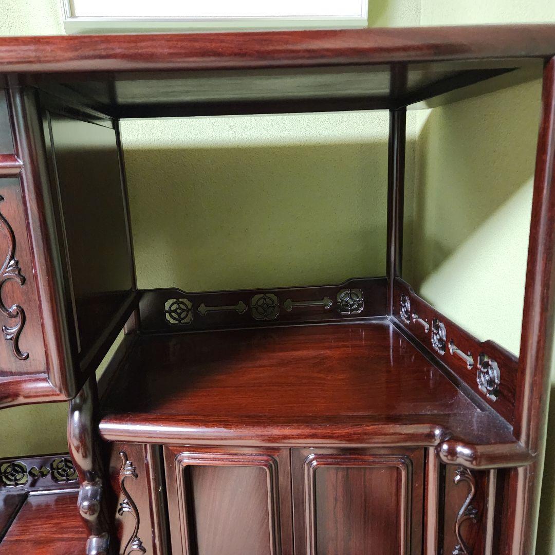 w【超美品】紫檀茶箪笥