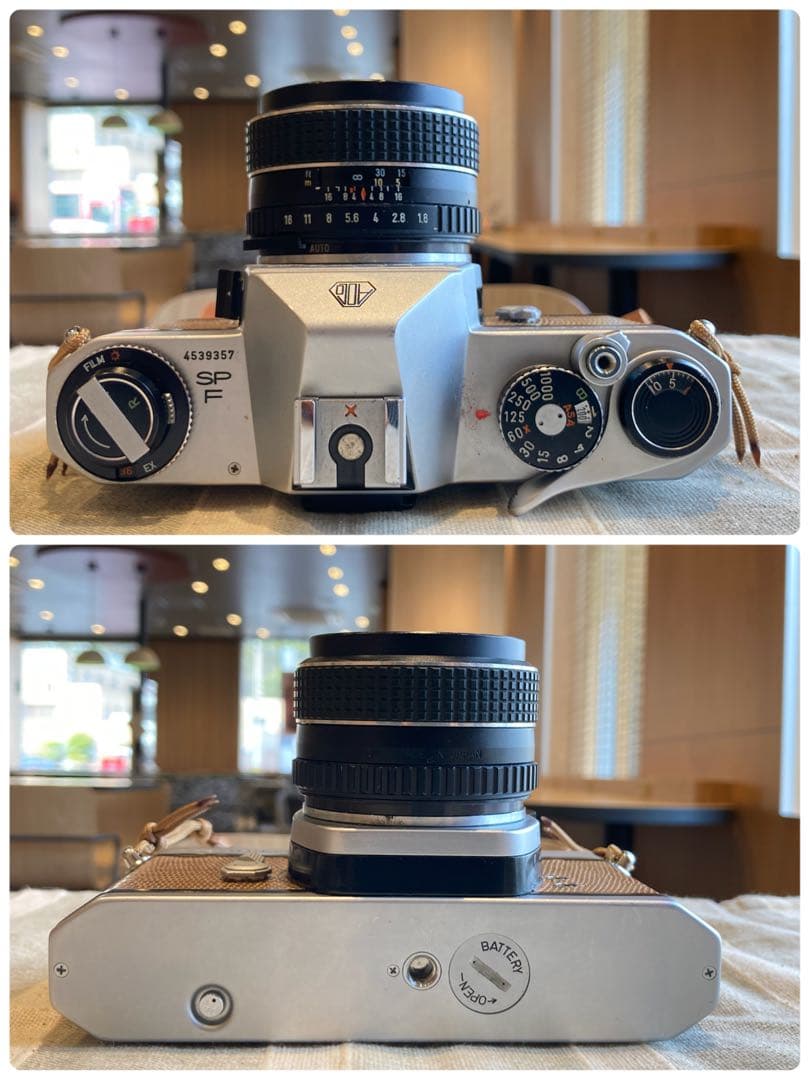 美品＊完動品＊初期保証 ★pentax spf★リザード本革ベージュ★作例必見！
