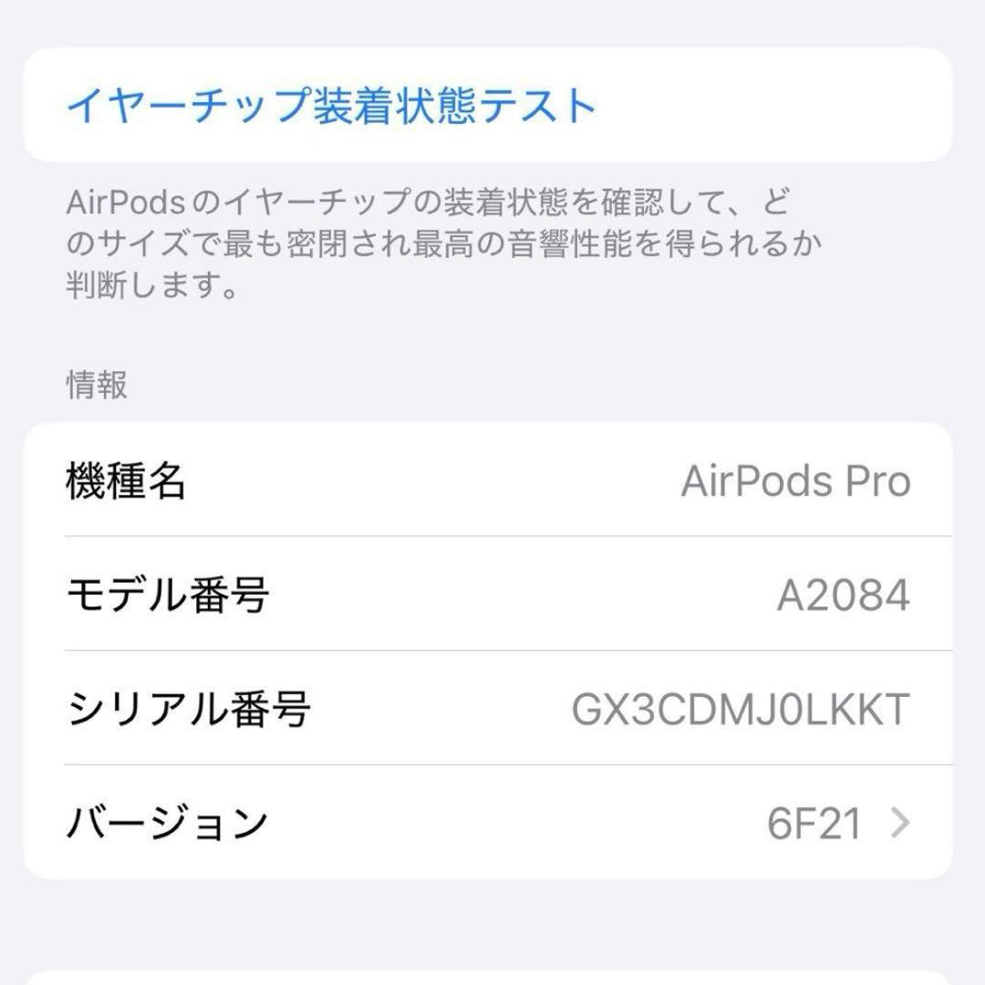 AirPodsPro エアポッツプロ 第一世代 MWP22J/A 正規品