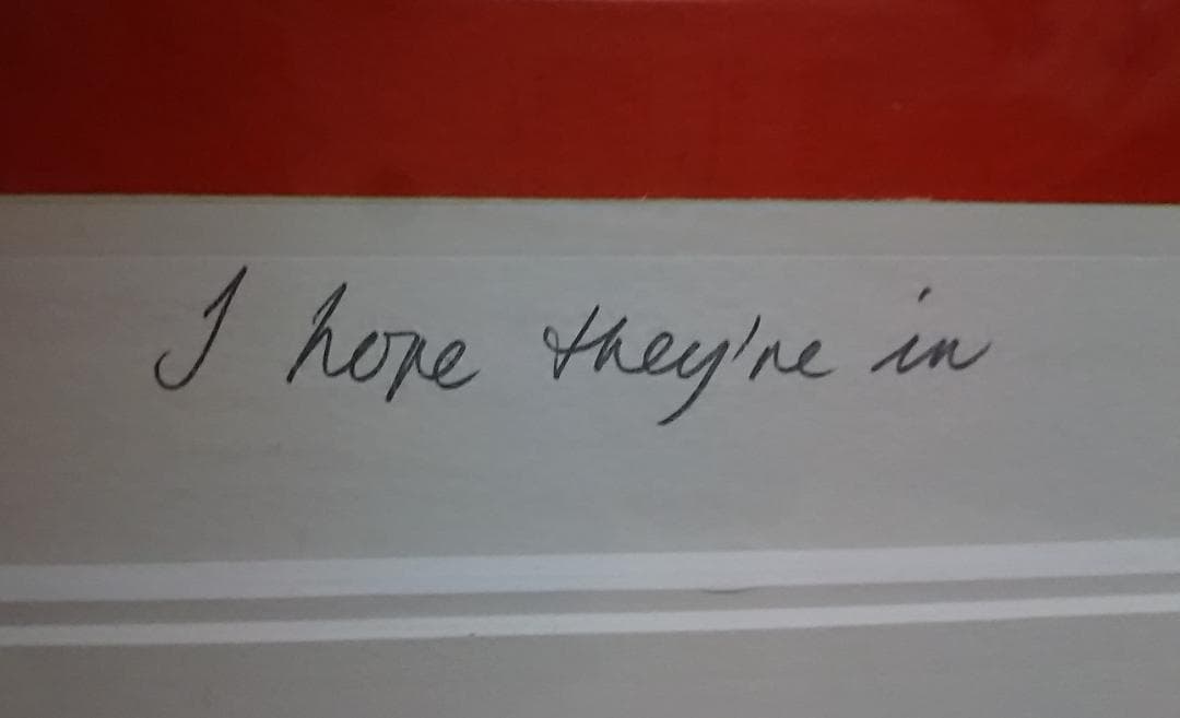 マッケンジーソープ　版画　I hope they're in