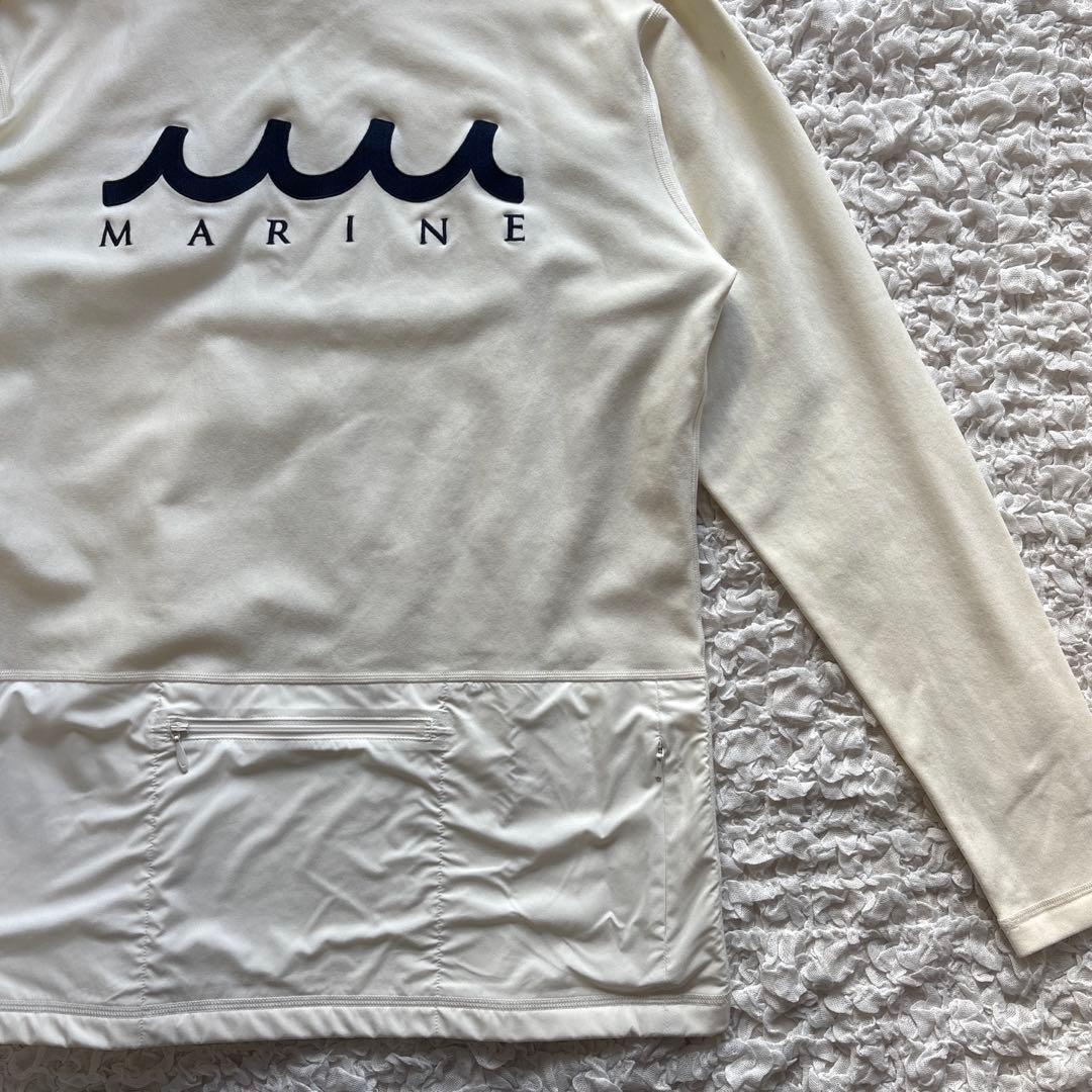 美品 mutaMARINE ムータマリン 裏起毛 モックネック 長袖シャツ 6