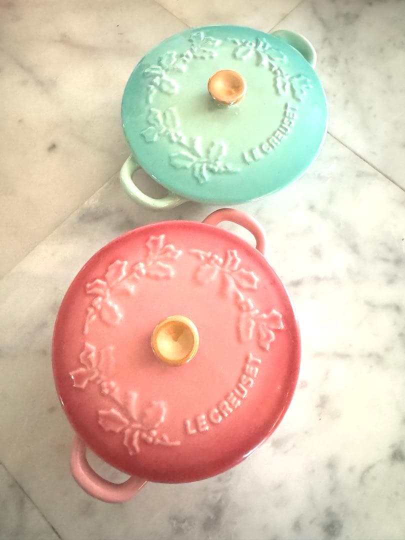 LE CREUSET 新品ルクルーゼ ミニマルミット ホーリーレリーフ2個セット