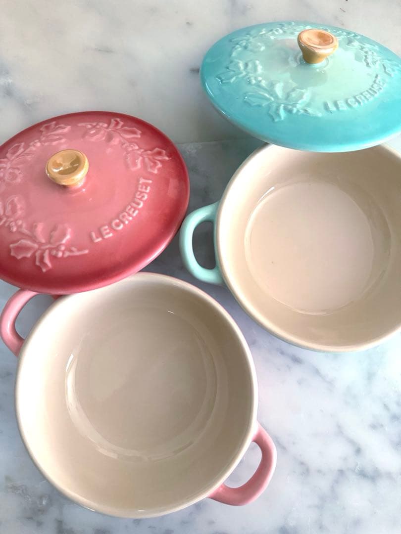 LE CREUSET 新品ルクルーゼ ミニマルミット ホーリーレリーフ2個セット