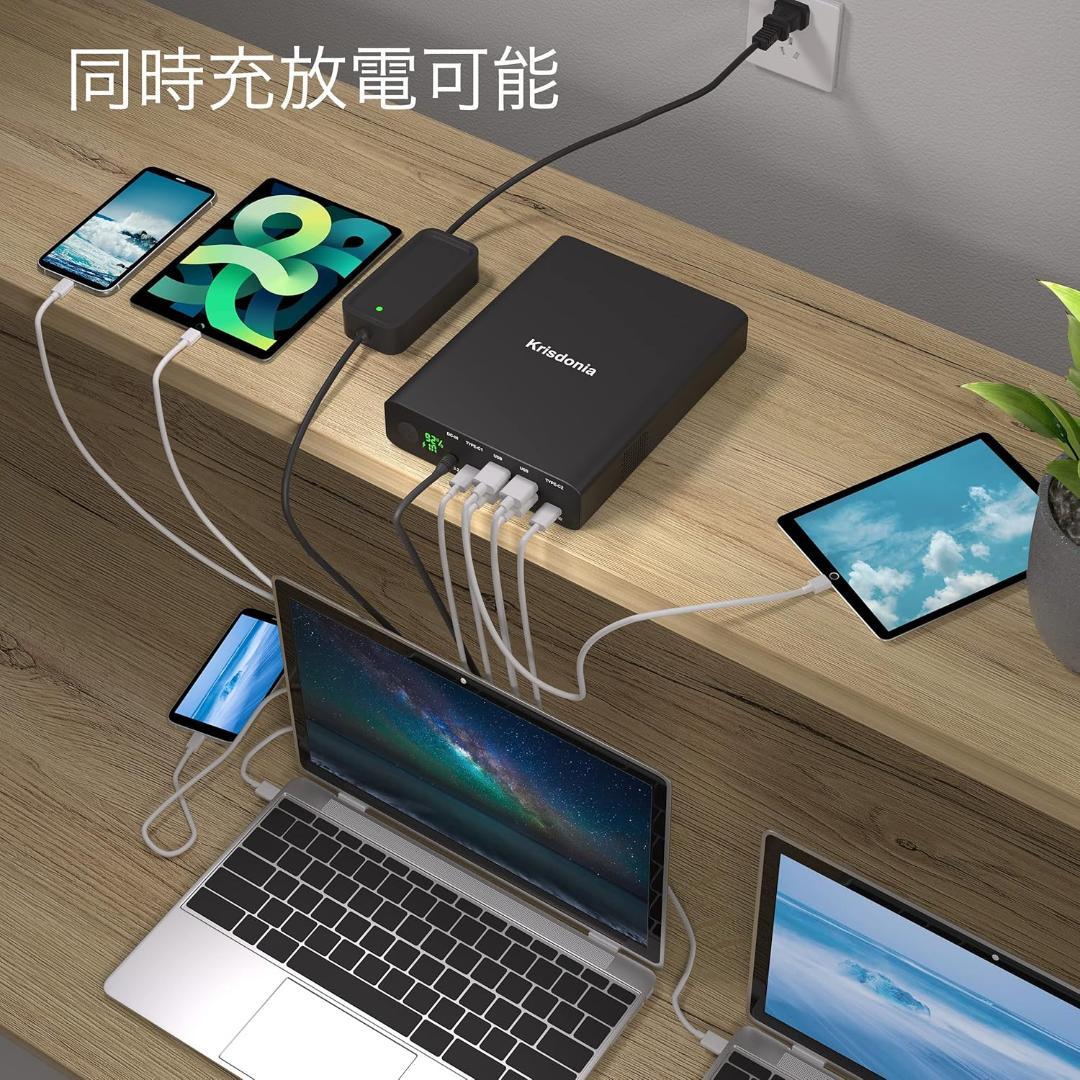 モバイルバッテリー 64000ｍAh 236Wh 6ポート 急速充電 防災